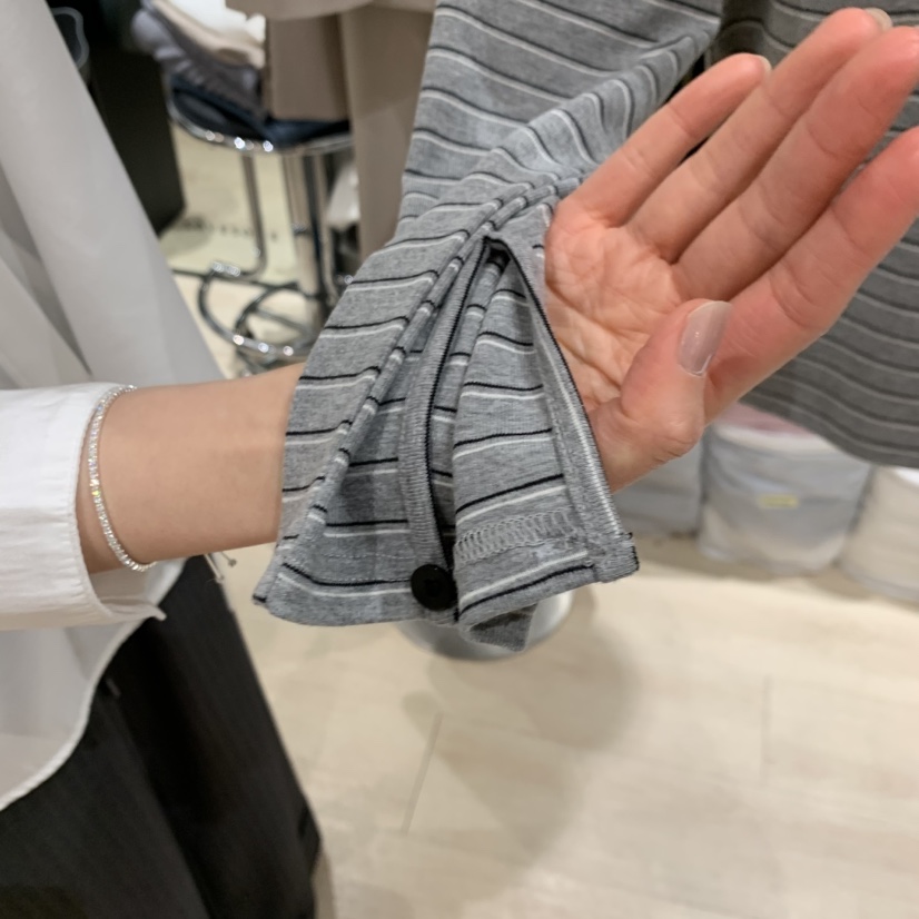 LOVE SOME韓國直郵實拍女士新款人氣推薦熱賣長袖T恤紐扣LOVE SOME長袖T恤