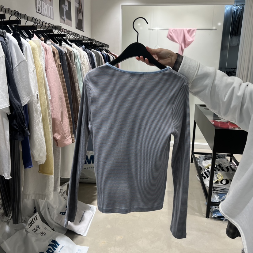 BROT韓國直郵女士新款熱賣休閑職業推薦人氣時尚26春夏長袖T恤BROT長袖T恤