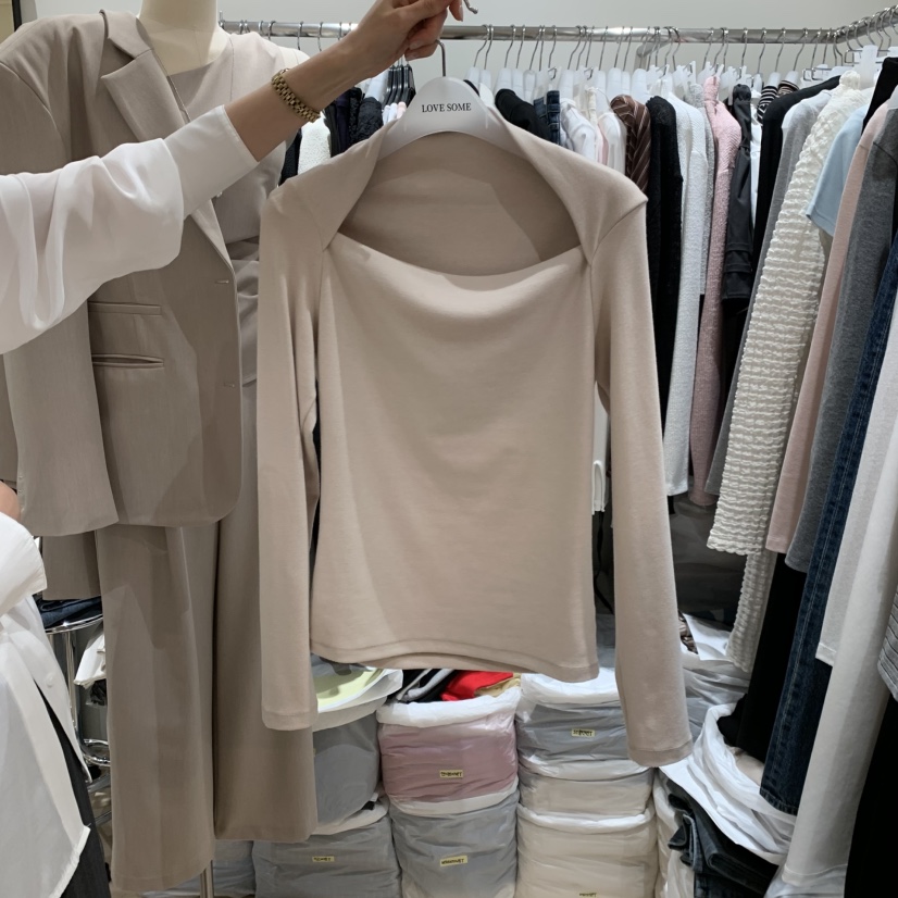 LOVE SOME韓國直郵實拍女士新款休閑26春夏人氣推薦長袖T恤LOVE SOME長袖T恤圖色3