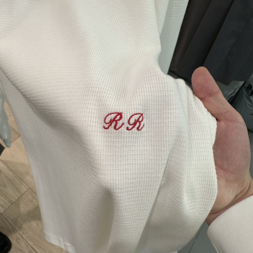 REIRAI韓國代購女士新款人氣時尚推薦職業長袖T恤華夫格紐扣Reirai長袖T恤