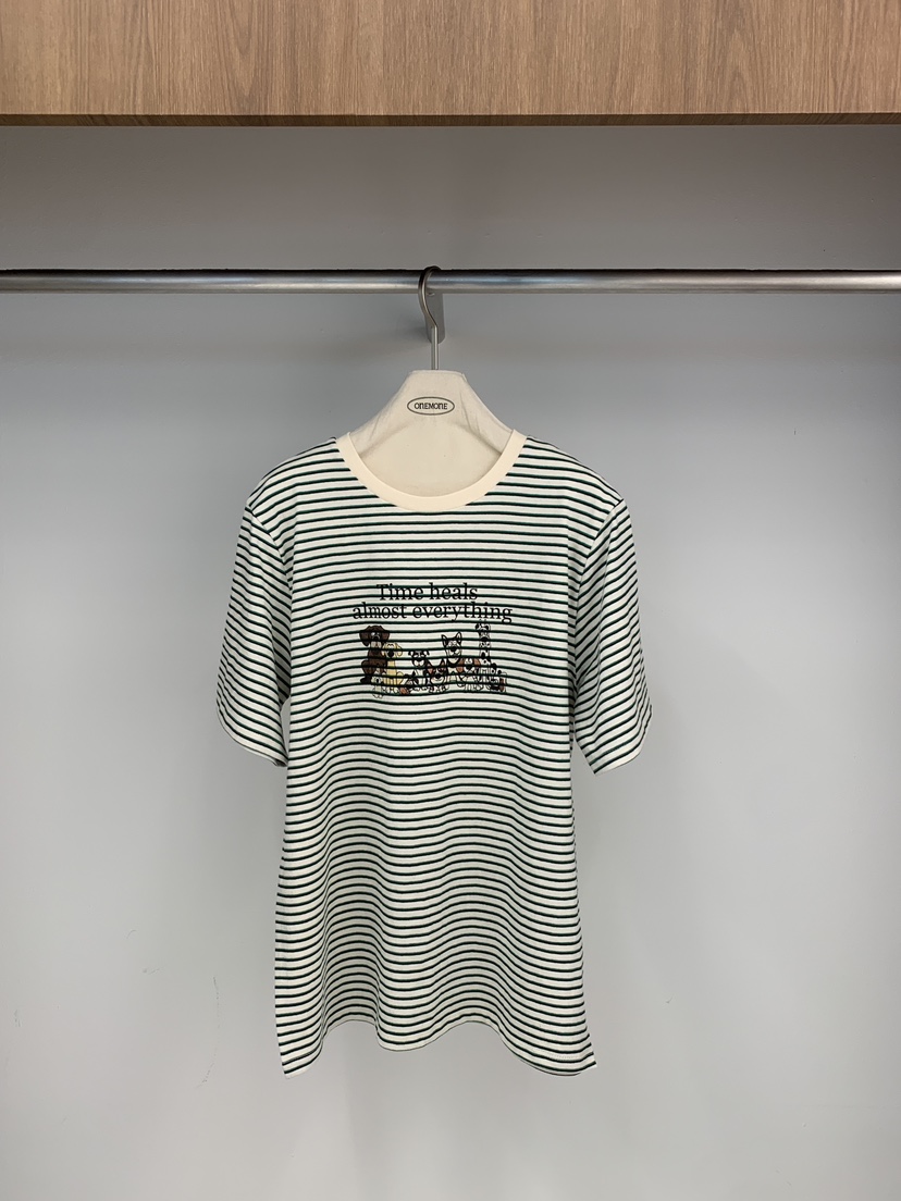 ONE MONE韓國直郵女裝新品熱賣人氣職業時尚26春夏推薦T恤ONE MONET恤圖色2