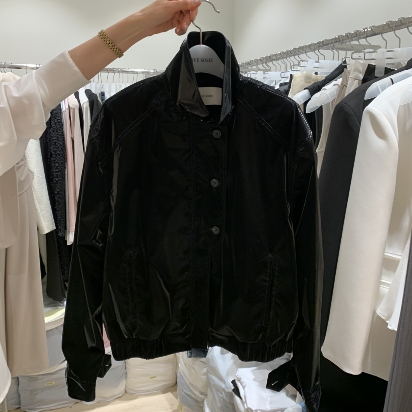 LOVE SOME韓國直郵實拍女裝新款熱賣休閑推薦時尚夾克涂層LOVE SOME夾克圖色2
