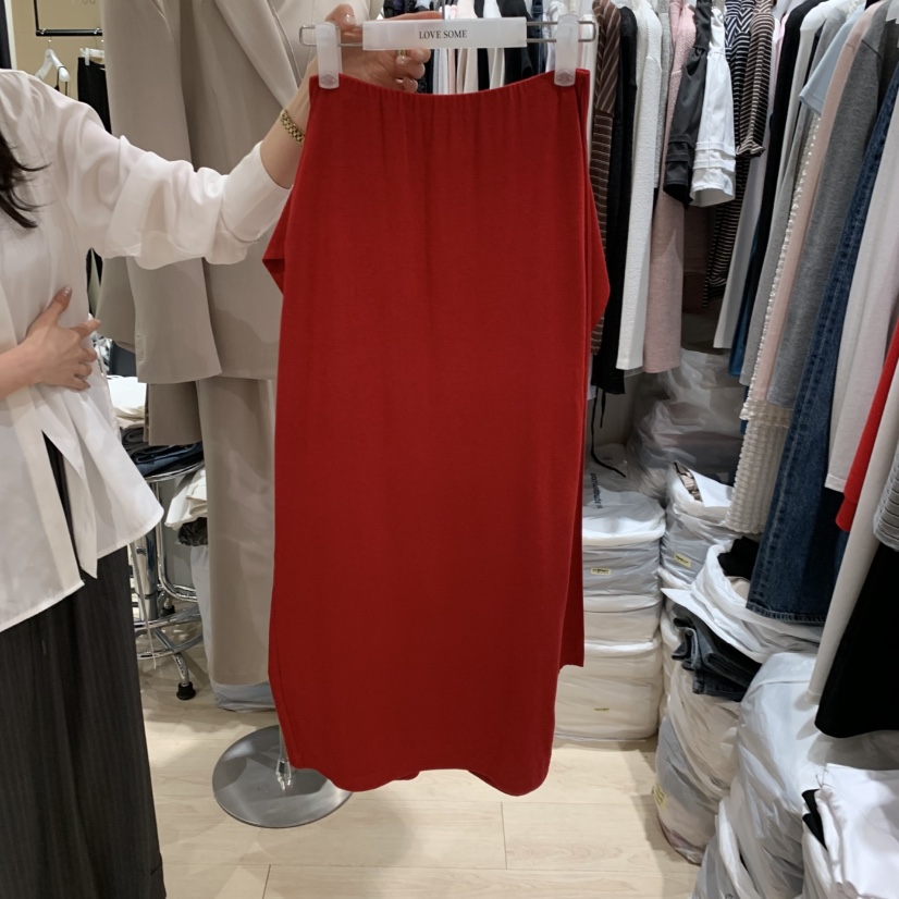 LOVE SOME韓國東大門代購女士新款人氣半身裙中短裙系帶LOVE SOME半身裙/中短裙圖色2