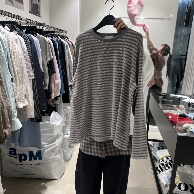 BROT韓國東大門直郵女裝新款人氣時尚推薦職業休閑長袖T恤BROT長袖T恤圖色2