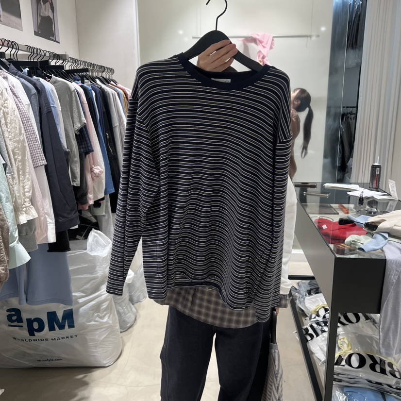 BROT韓國東大門直郵女裝新款人氣時尚推薦職業休閑長袖T恤BROT長袖T恤圖色3