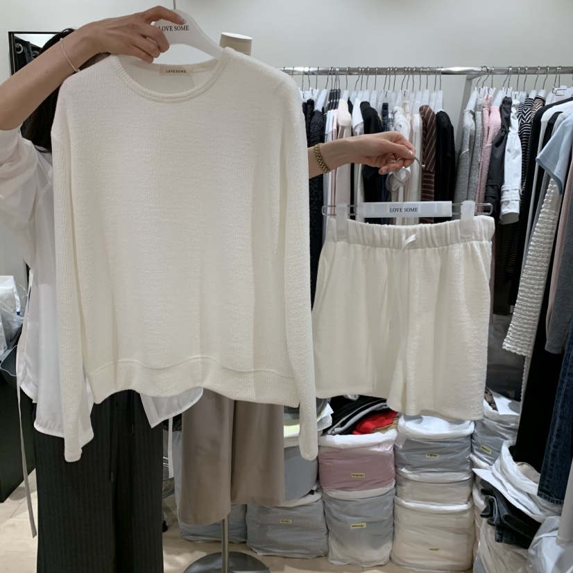 LOVE SOME韓國代購女裝新款熱賣推薦職業時尚休閑短褲花朵LOVE SOME短褲