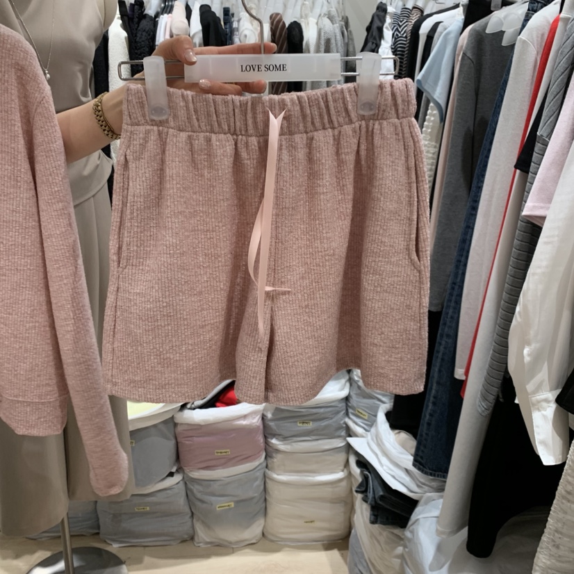 LOVE SOME韓國代購女裝新款熱賣推薦職業時尚休閑短褲花朵LOVE SOME短褲圖色3