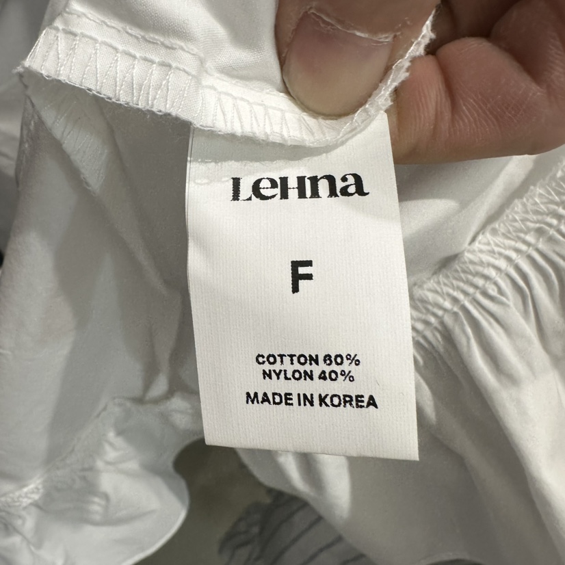 LEHNA韓國東大門代購女士新款人氣熱賣26春夏時尚襯衫蕾絲衫LEHNA襯衫/蕾絲衫