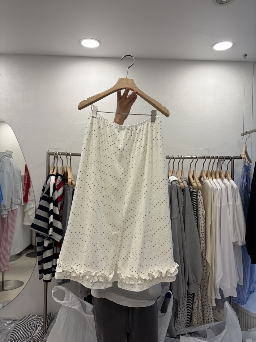 DELICATE韓國東大門直郵女士新品職業半身裙中短裙圓點裙DELICATE半身裙/中短裙