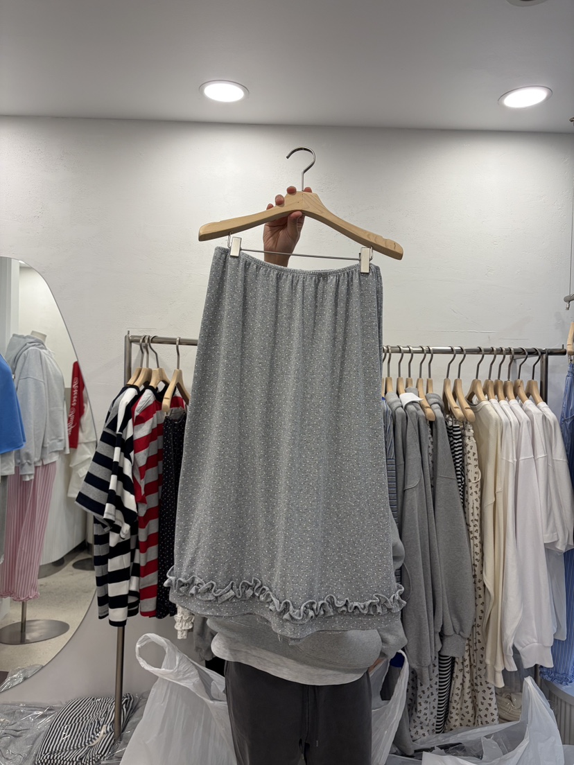 DELICATE韓國東大門直郵女士新品職業半身裙中短裙圓點裙DELICATE半身裙/中短裙圖色2