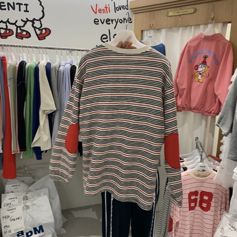 VENTI韓國東大門代購女裝新款人氣休閑推薦熱賣時尚長袖T恤VENTI長袖T恤