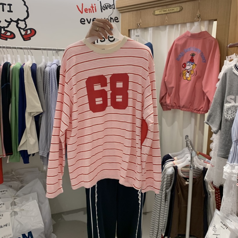 VENTI韓國東大門代購女裝新款人氣休閑推薦熱賣時尚長袖T恤VENTI長袖T恤圖色2