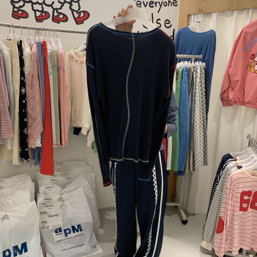 VENTI韓國直郵女士新款休閑26春夏熱賣人氣職業推薦長袖T恤VENTI長袖T恤