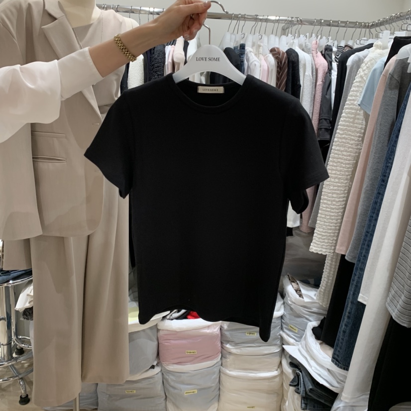 LOVE SOME韓國直郵實拍女士新款熱賣職業人氣推薦26春夏T恤LOVE SOMET恤圖色4