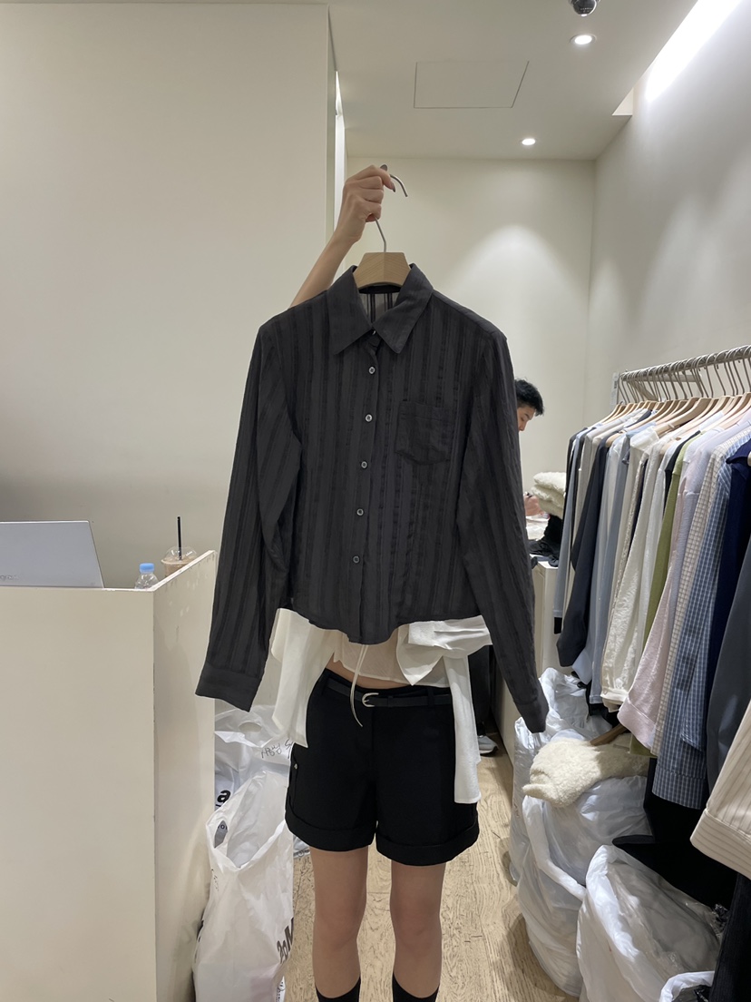 FLOWER-L韓國直郵實拍女裝新款職業人氣時尚推薦襯衫蕾絲衫FLOWER-L襯衫/蕾絲衫圖色3