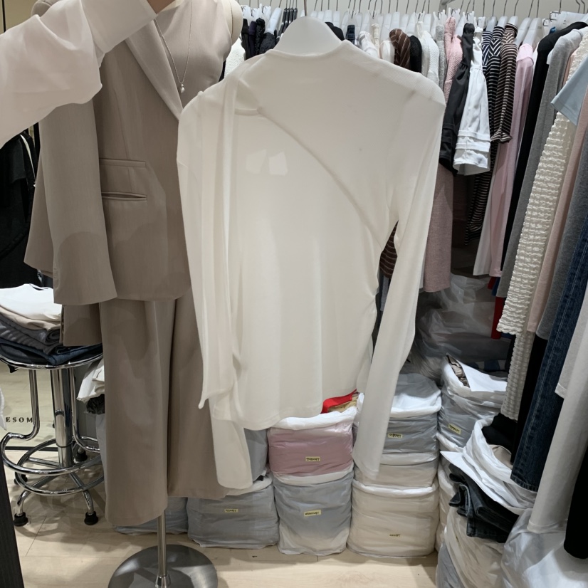 LOVE SOME韓國直郵女裝新品推薦熱賣休閑職業長袖T恤羊毛LOVE SOME長袖T恤