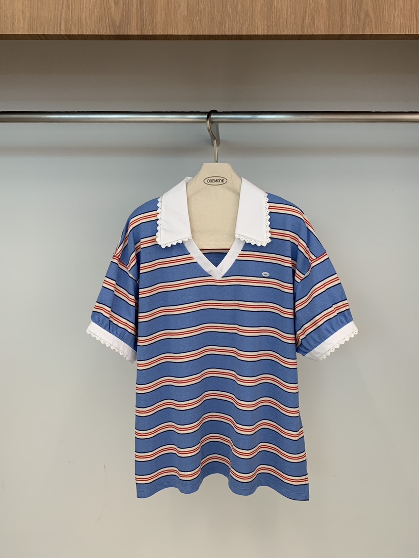 ONE MONE韓國東大門直郵女裝新品推薦時尚26春夏人氣T恤ONE MONET恤圖色2