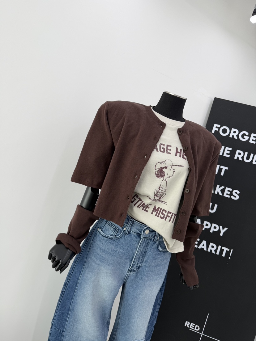 RED-A韓國直郵實拍女裝新品26春夏推薦熱賣時尚針織衫開衫RED-A針織衫