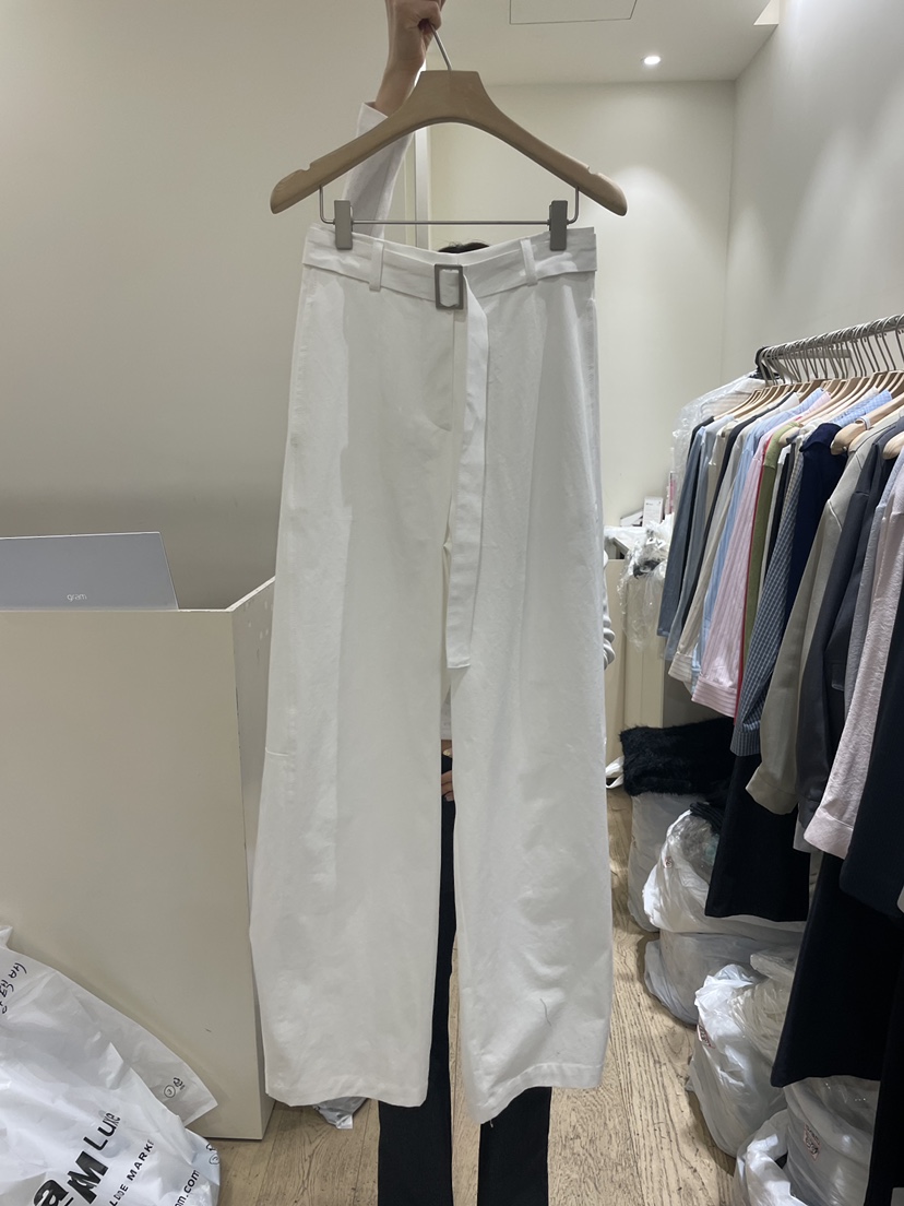 FLOWER-L韓國直郵實拍女裝新款時尚熱賣推薦休閑褲含腰帶FLOWER-L休閑褲圖色2