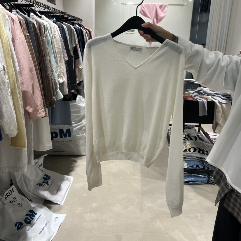 BROT韓國直郵女士新品人氣熱賣職業時尚休閑推薦26春夏針織衫BROT針織衫圖色1