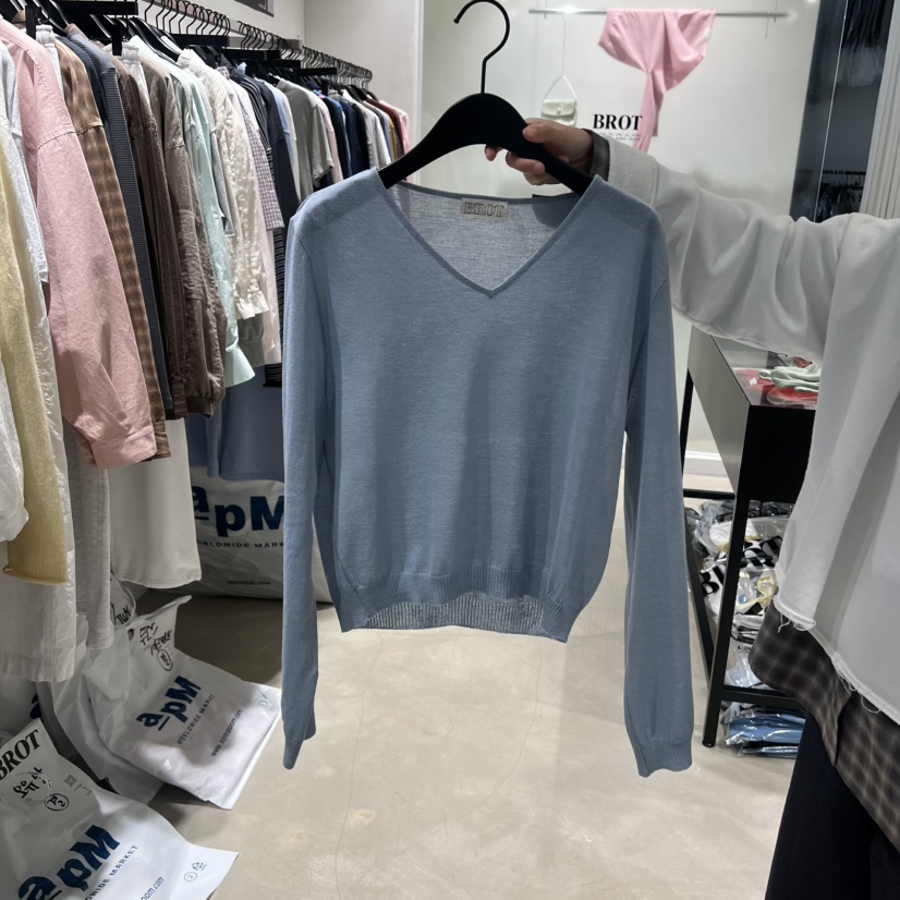 BROT韓國直郵女士新品人氣熱賣職業時尚休閑推薦26春夏針織衫BROT針織衫圖色2