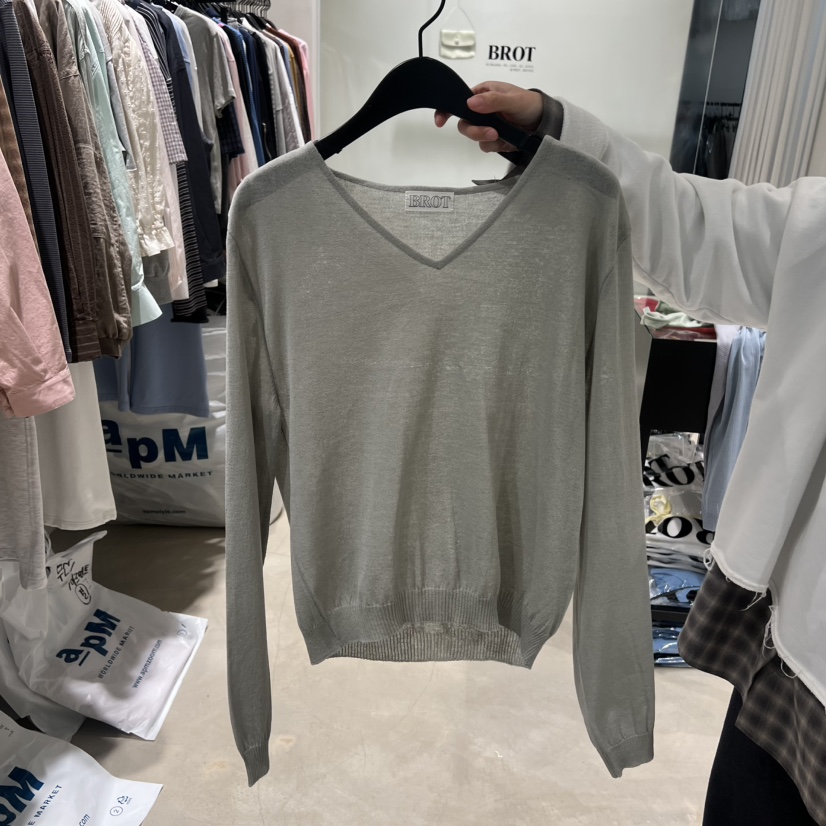 BROT韓國直郵女士新品人氣熱賣職業時尚休閑推薦26春夏針織衫BROT針織衫圖色4