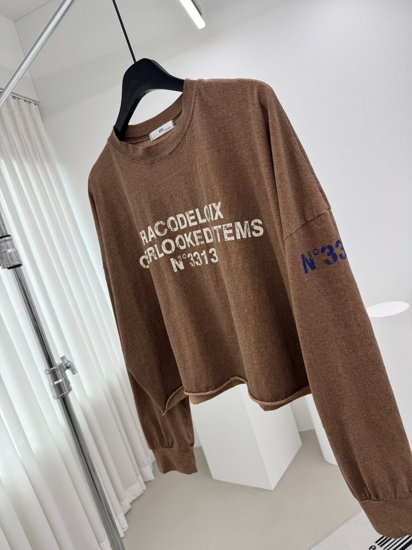 RED-A韓國代購女士新款熱賣26春夏推薦職業時尚人氣長袖T恤RED-A長袖T恤圖色4