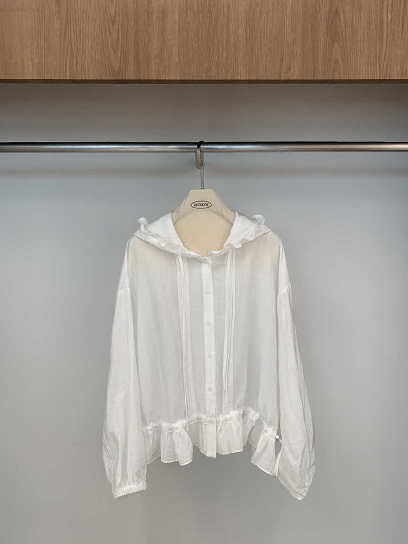 ONE MONE韓國代購女士新品26春夏推薦休閑時尚襯衫蕾絲衫ONE MONE襯衫/蕾絲衫圖色1