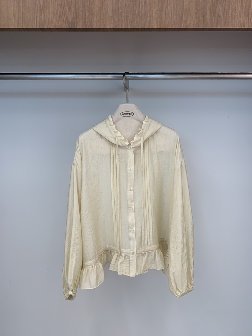 ONE MONE韓國代購女士新品26春夏推薦休閑時尚襯衫蕾絲衫ONE MONE襯衫/蕾絲衫圖色2