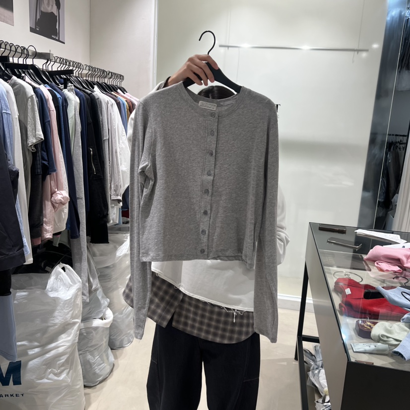 BROT韓國直郵女士新款休閑熱賣人氣時尚26春夏長袖T恤羊毛衫BROT長袖T恤圖色4