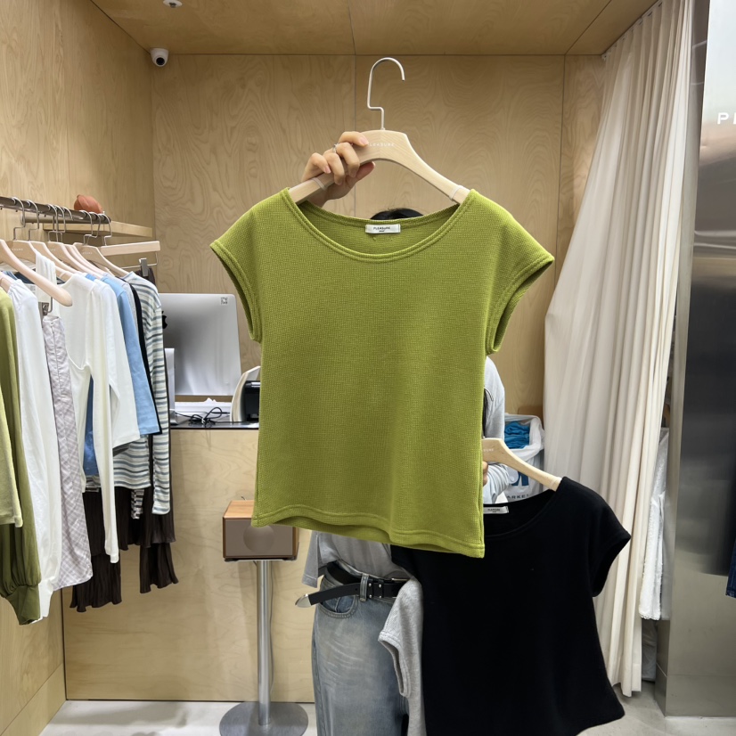 PLEASURE韓國代購女裝新款熱賣時尚人氣休閑職業推薦26春夏T恤PLEASURET恤圖色1