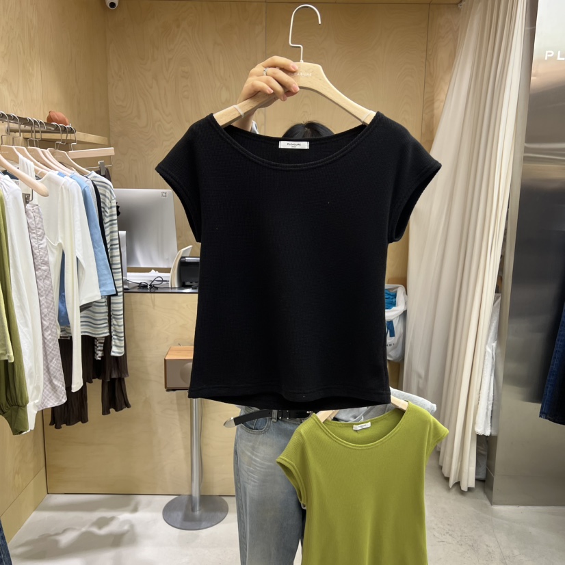PLEASURE韓國代購女裝新款熱賣時尚人氣休閑職業推薦26春夏T恤PLEASURET恤圖色3
