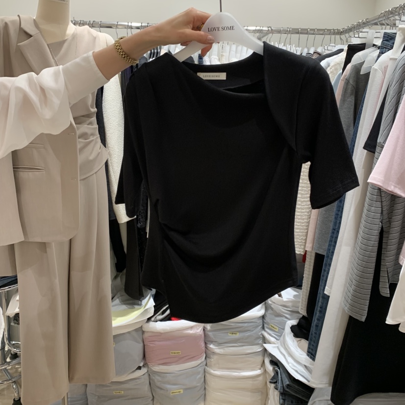 LOVE SOME韓國代購女裝新款職業人氣26春夏休閑時尚推薦T恤LOVE SOMET恤圖色3