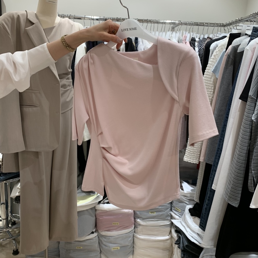 LOVE SOME韓國代購女裝新款職業人氣26春夏休閑時尚推薦T恤LOVE SOMET恤圖色4