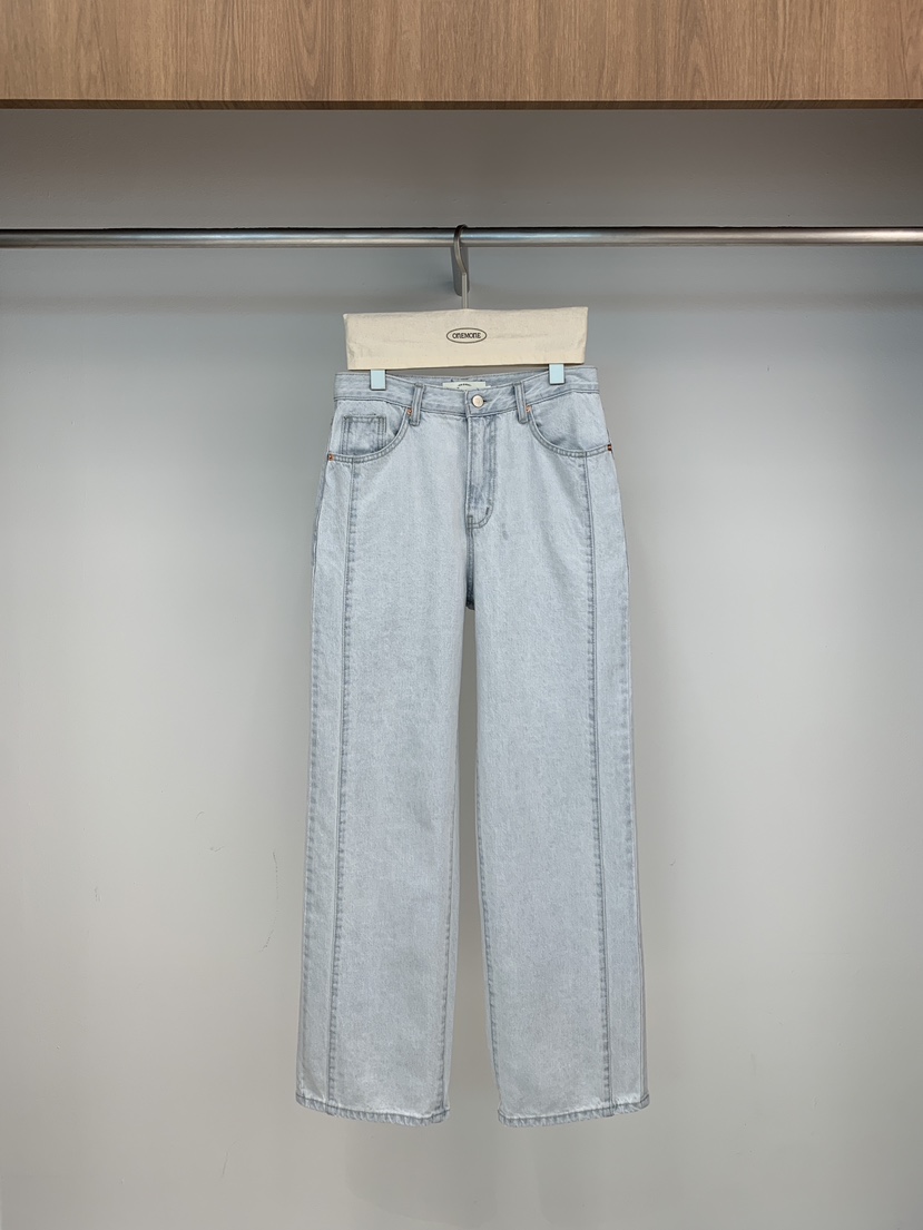 ONE MONE韓國東大門代購女裝新款26春夏時尚熱賣推薦牛仔褲ONE MONE牛仔褲圖色1