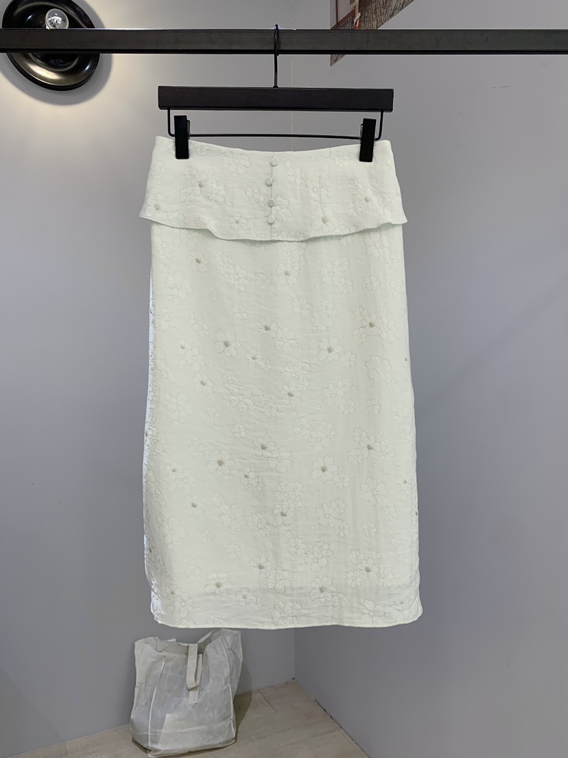 SOFTNESS韓國直郵實拍女士新款人氣26春夏休閑熱賣長裙紐扣Softness/Cosmic長裙圖色2薄荷