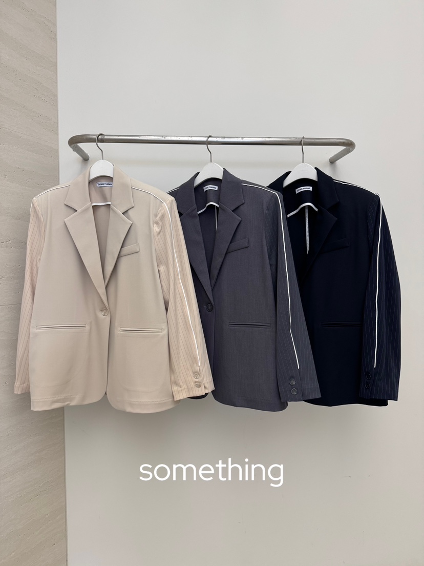 SOMETHING-L/FANCY韓國直郵實拍女裝新款人氣職業26春夏夾克SOMETHING-L/FANCY夾克