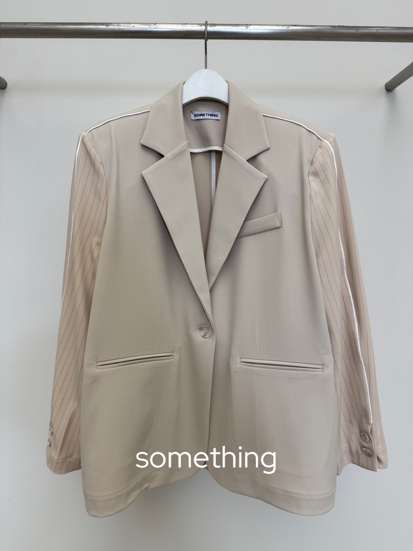 SOMETHING-L/FANCY韓國直郵實拍女裝新款人氣職業26春夏夾克SOMETHING-L/FANCY夾克圖色1