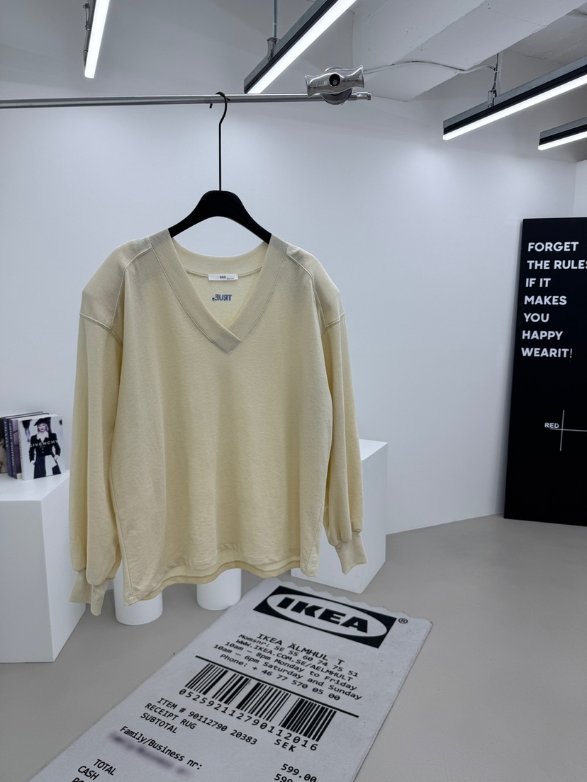 RED-A韓國代購女士新品熱賣職業時尚人氣26春夏休閑長袖T恤RED-A長袖T恤圖色2