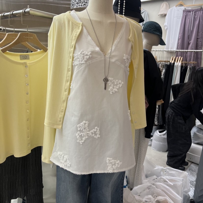 PLEASURE韓國代購女士新款時尚推薦熱賣人氣職業吊帶背心PLEASURE吊帶/背心