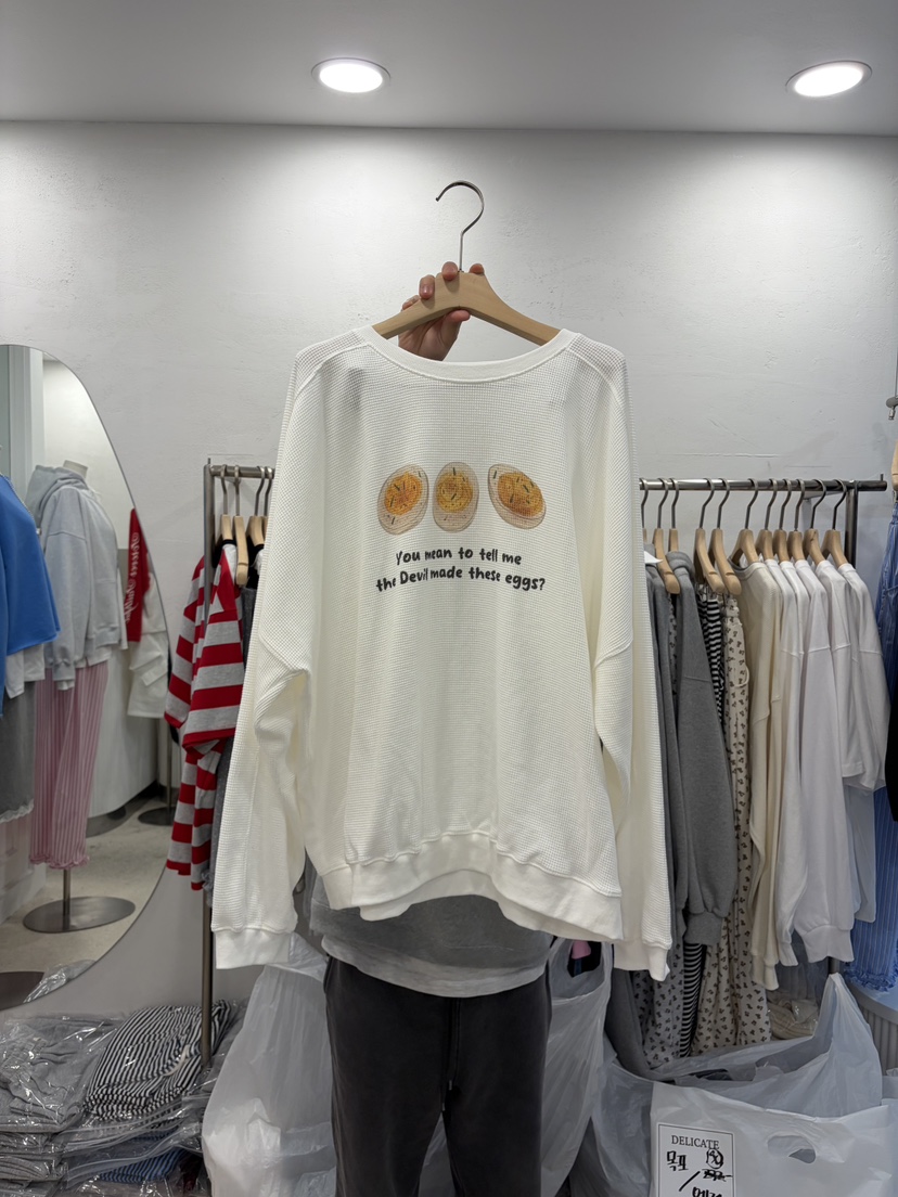 DELICATE韓國代購女士新品休閑職業熱賣時尚推薦26春夏衛衣DELICATE衛衣圖色1