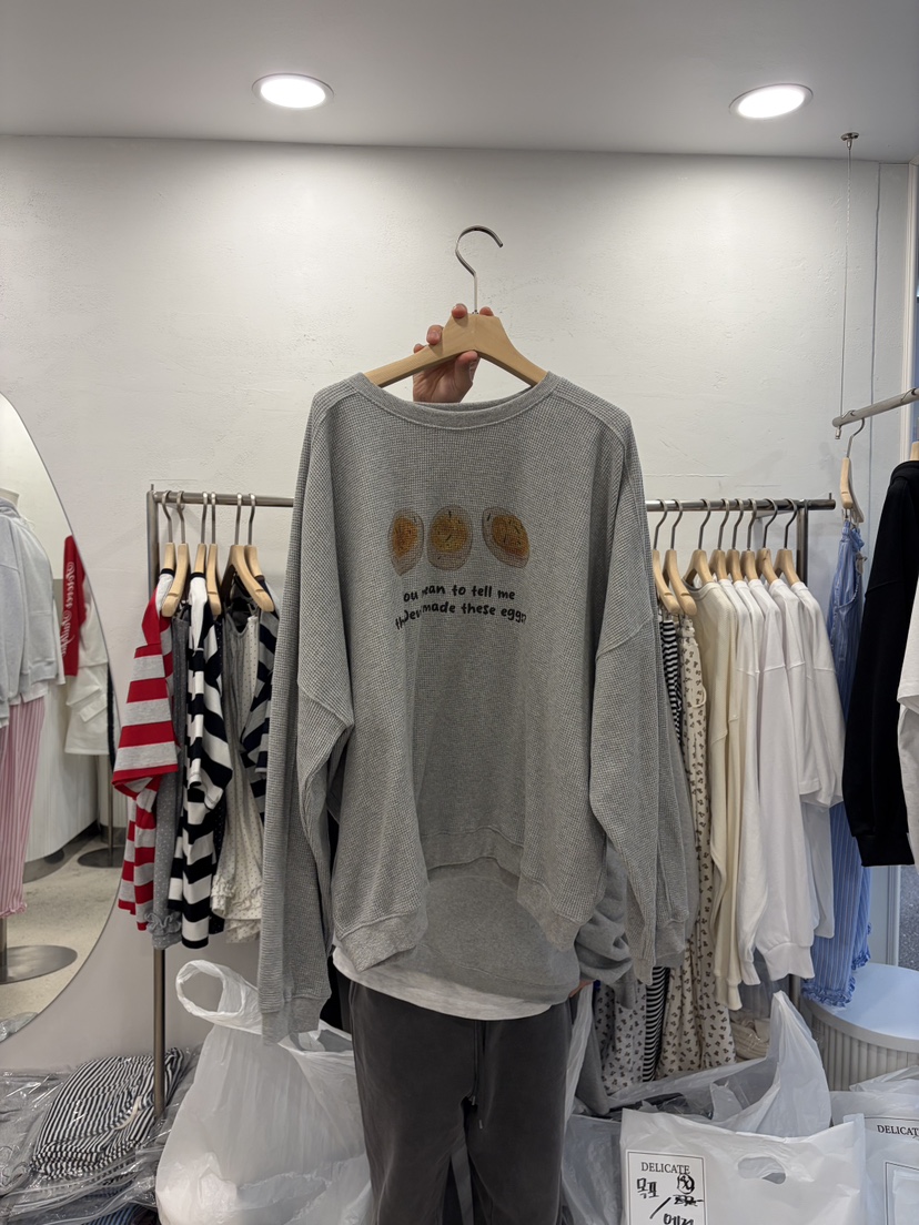 DELICATE韓國代購女士新品休閑職業熱賣時尚推薦26春夏衛衣DELICATE衛衣圖色2