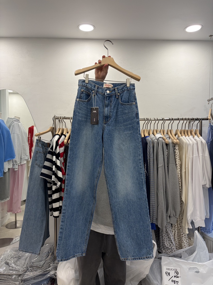 DELICATE韓國東大門代購女裝新款職業26春夏人氣時尚牛仔褲DELICATE牛仔褲圖色2