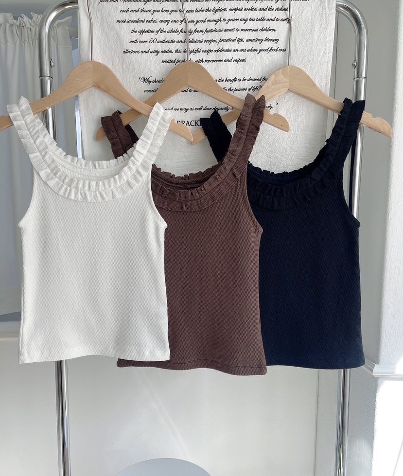 MINIQUEENS韓國東大門代購女裝新品熱賣時尚26春夏吊帶背心MINIQUEENS吊帶/背心