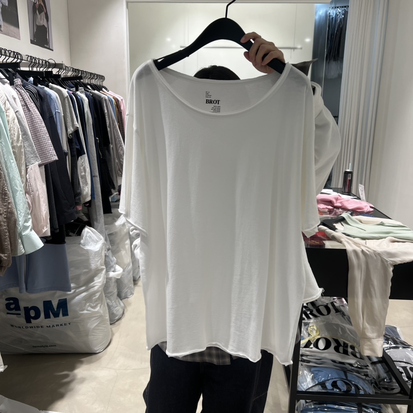 BROT韓國代購女士新品時尚熱賣休閑26春夏人氣推薦職業T恤BROTT恤圖色1