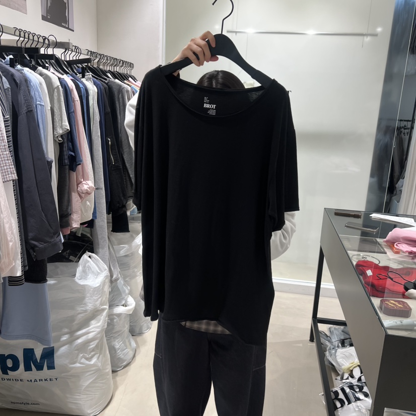 BROT韓國代購女士新品時尚熱賣休閑26春夏人氣推薦職業T恤BROTT恤圖色2