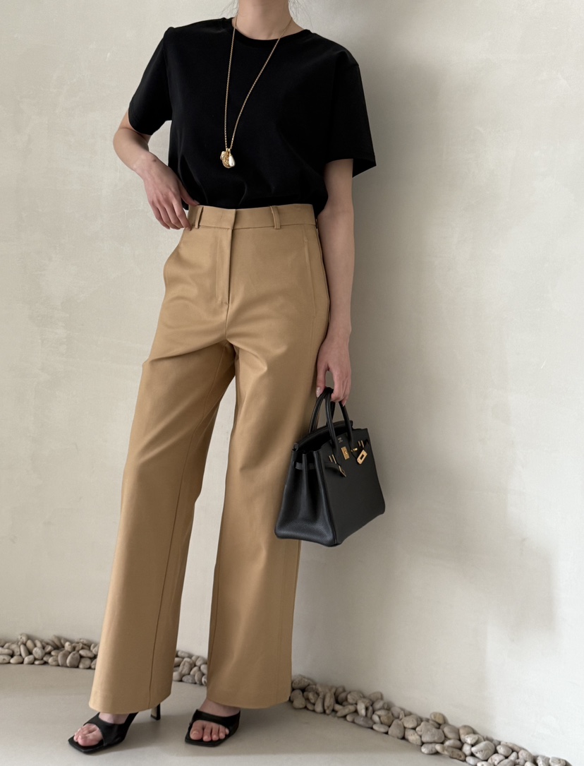 DEMAR韓國東大門代購女裝新款職業熱賣推薦26春夏休閑褲直筒褲DEMAR休閑褲