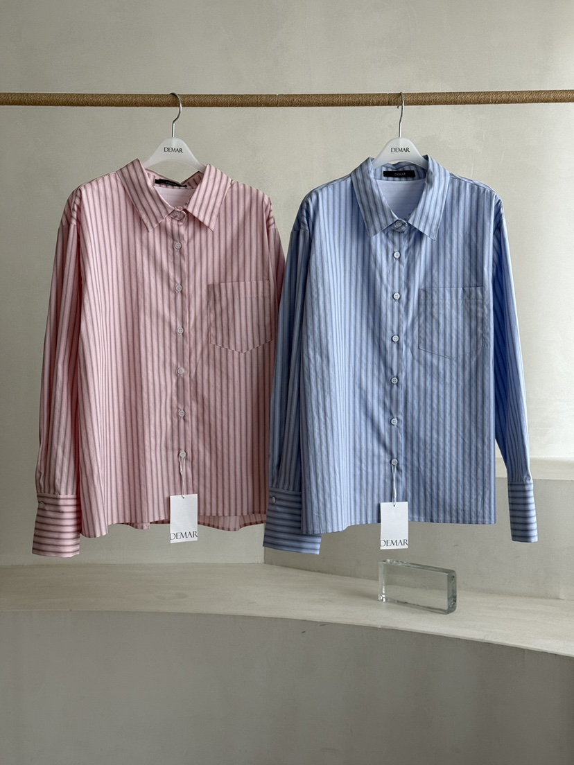 DEMAR韓國直郵女裝新品職業26春夏時尚熱賣休閑襯衫蕾絲衫DEMAR襯衫/蕾絲衫