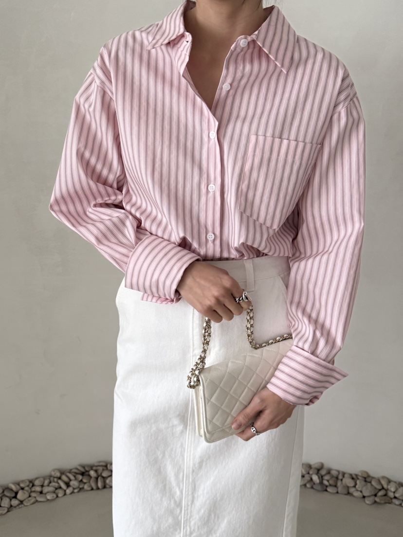 DEMAR韓國直郵女裝新品職業26春夏時尚熱賣休閑襯衫蕾絲衫DEMAR襯衫/蕾絲衫圖色1