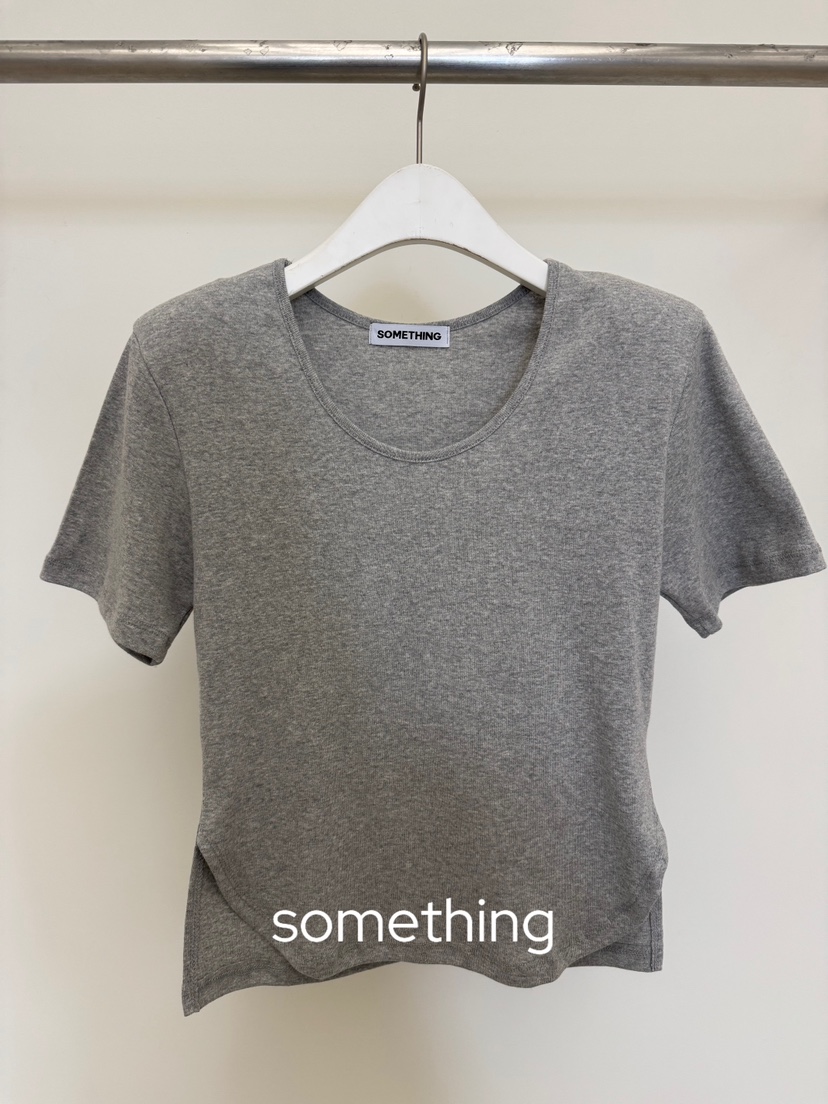 SOMETHING-L/FANCY韓國東大門直郵女士新品人氣休閑T恤SOMETHING-L/FANCYT恤圖色2